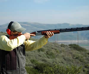 Clay Pigeon Shooting Bovington Camp, Dorset